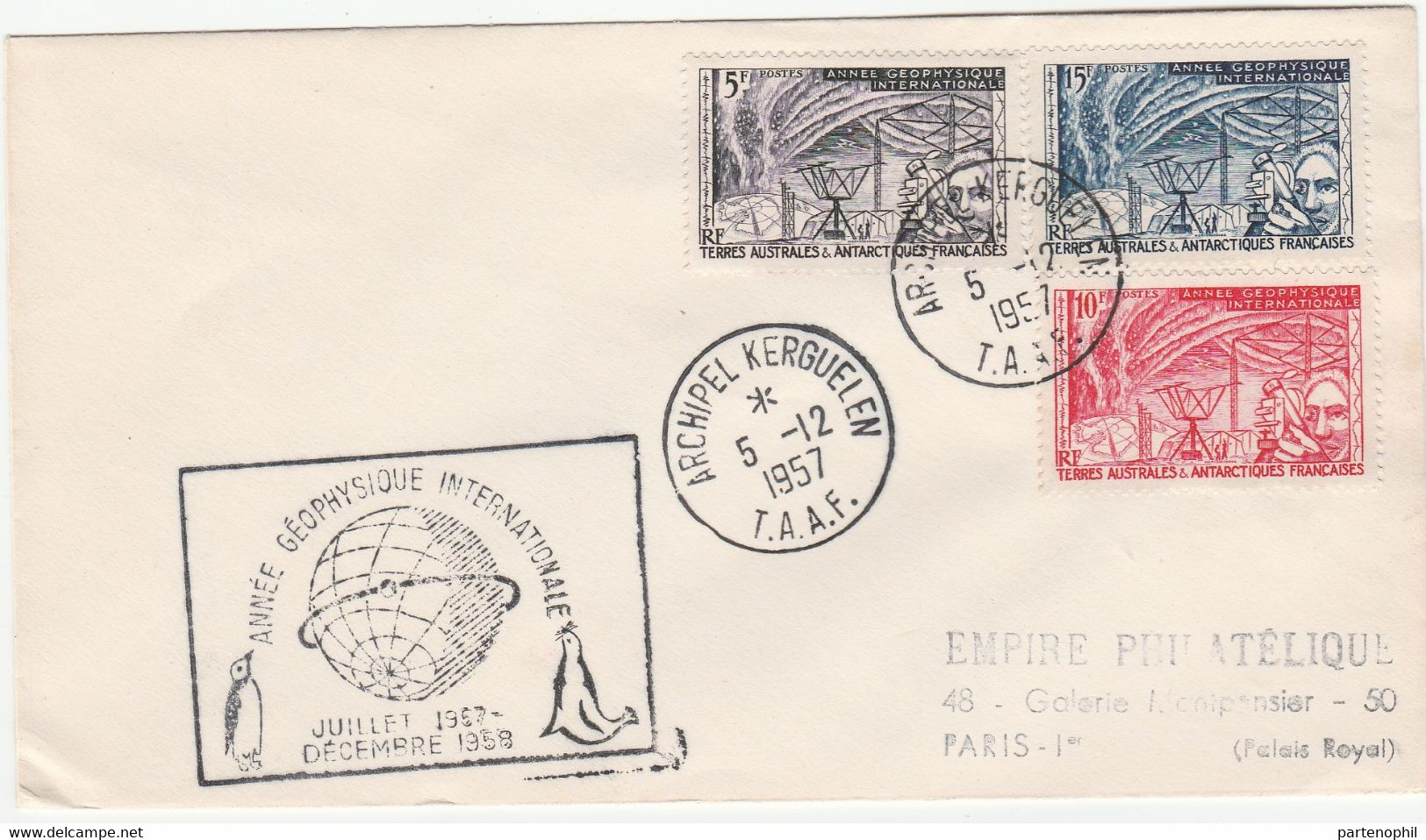 TAAF 1957 International Geophisical Year - Anno Geofisico Internazionale