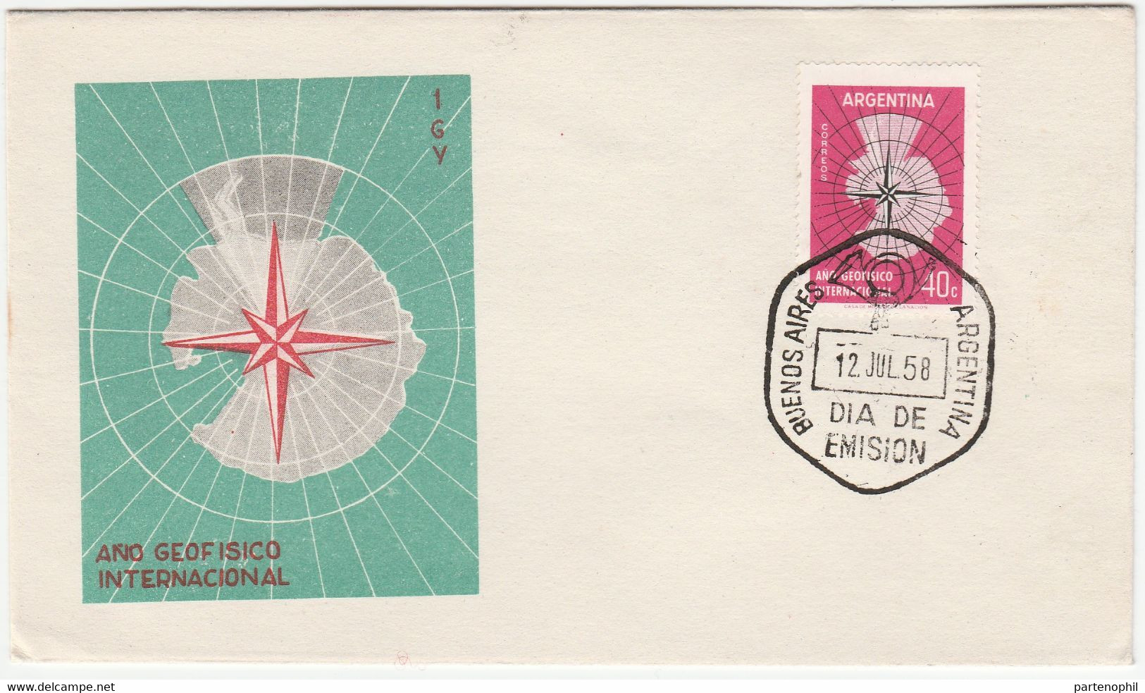 Argentina 1958 International Geophisical Year - Internationales Geophysikalisches Jahr