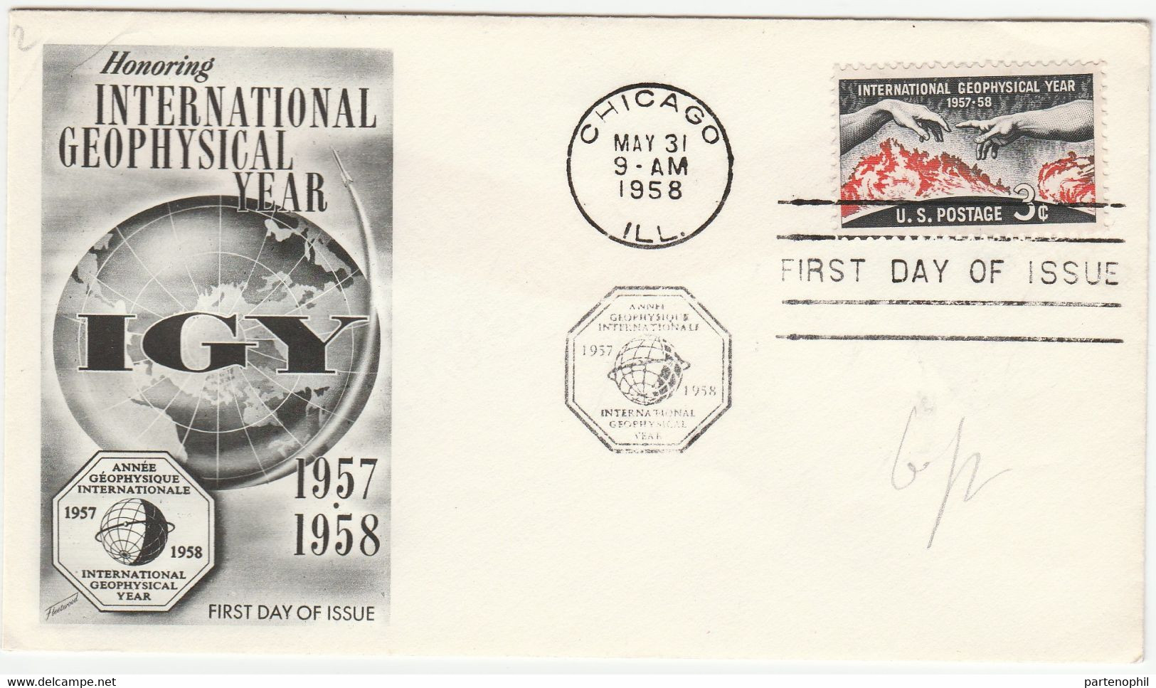 USA 1958 International Geophisical Year - Internationaal Geofysisch Jaar