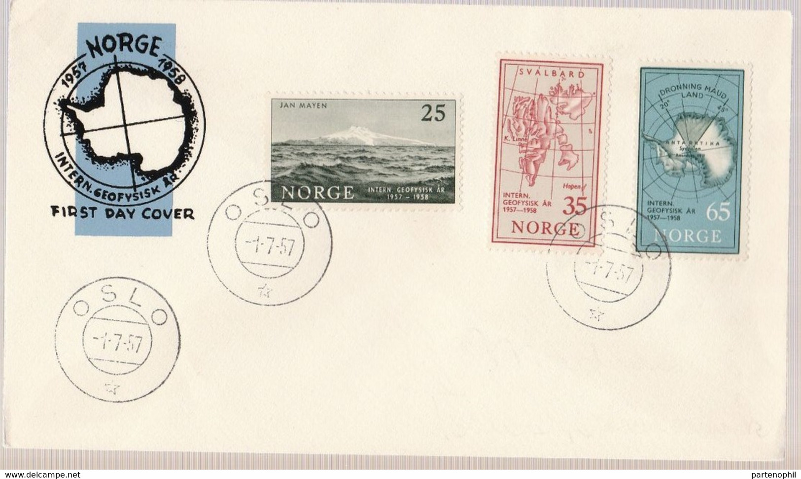 Norge 1957 International Geophisical Year - Année Géophysique Internationale