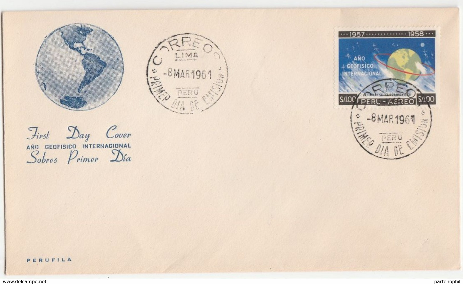 Peru 1961 International Geophisical Year - Anno Geofisico Internazionale