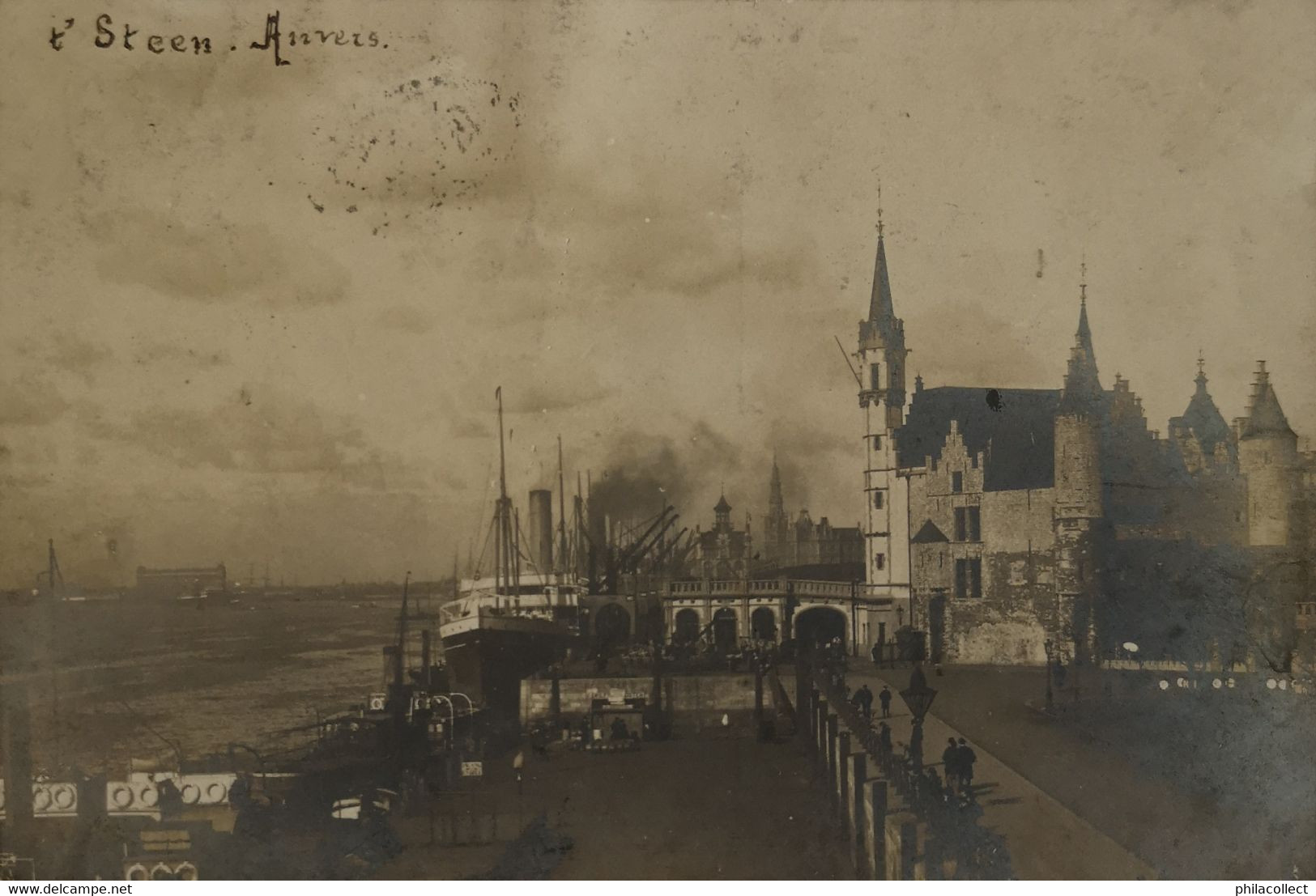 Anvers - Antwerpen / Carte Photo - Fotokaart  / 't Steen 1909 - Antwerpen