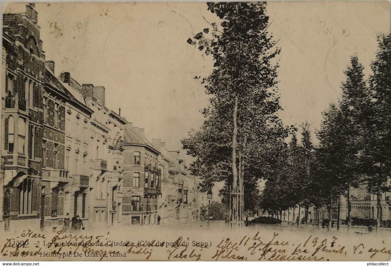 Gent - Gand  // Boulevard De La Citadelle - Cote Du Pont Du Strop 1907 De Graeve 49 - Gent