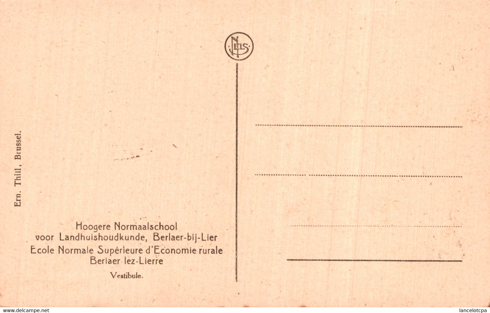 BERLAER LEZ LIERRE / ECOLE NORMALE SUPERIEURE D'ECONOMIE RURALE - VESTIBULE - Berlaar