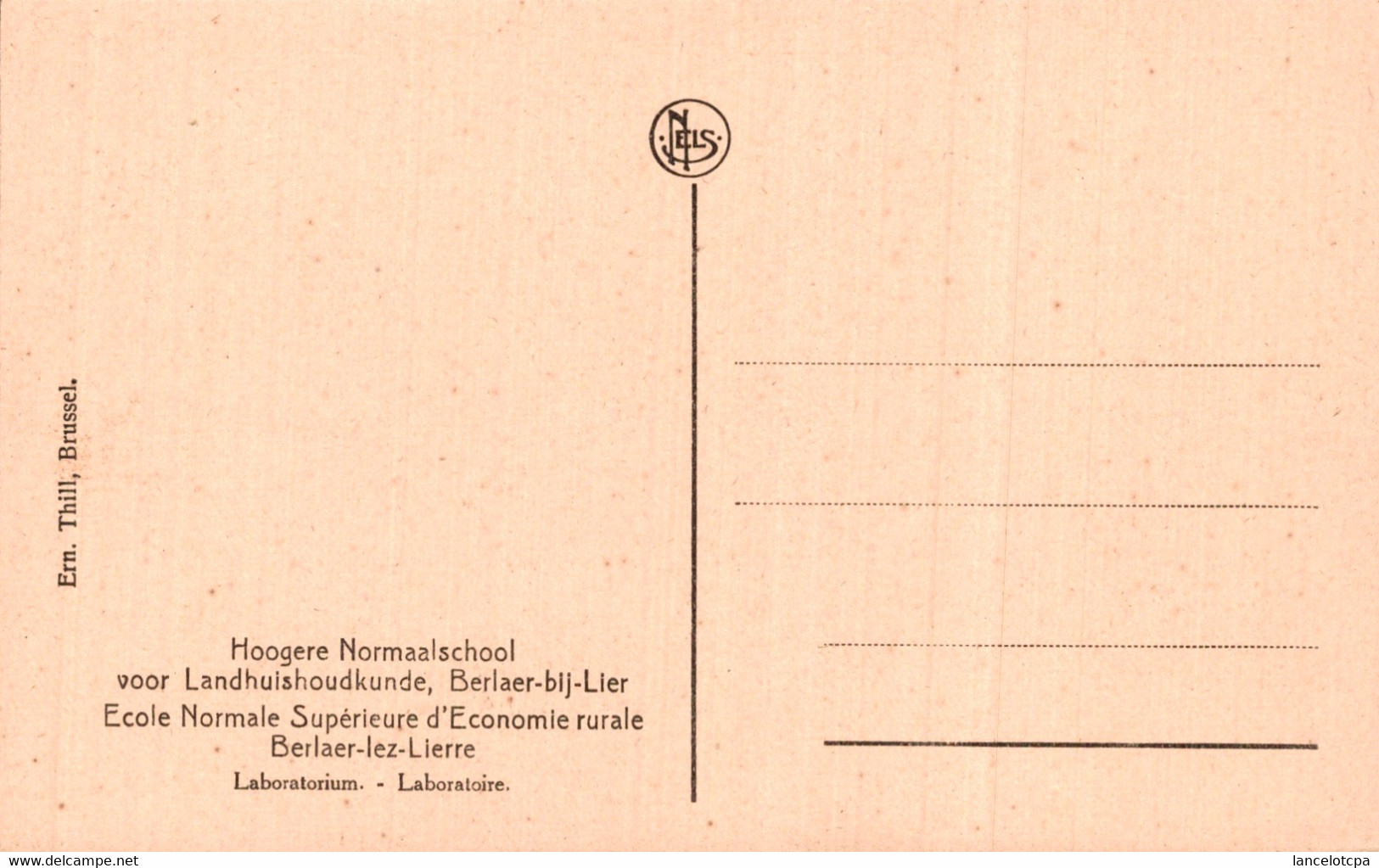 BERLAER LEZ LIERRE / ECOLE NORMALE SUPERIEURE D'ECONOMIE RURALE - LABORATOIRE - Berlaar