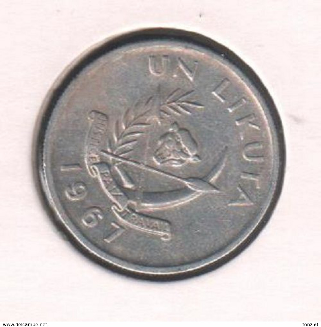 CONGO - MOBUTU * 1 Likuta 1967 * Nr 7514 - Congo (Rép. Démocratique, 1964-70)