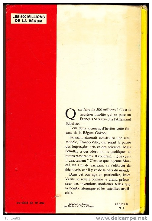 Jules Verne - Les 500 Millions De La Bégum - Idéal Bibliothèque  - ( 1976 ) . - Ideal Bibliotheque