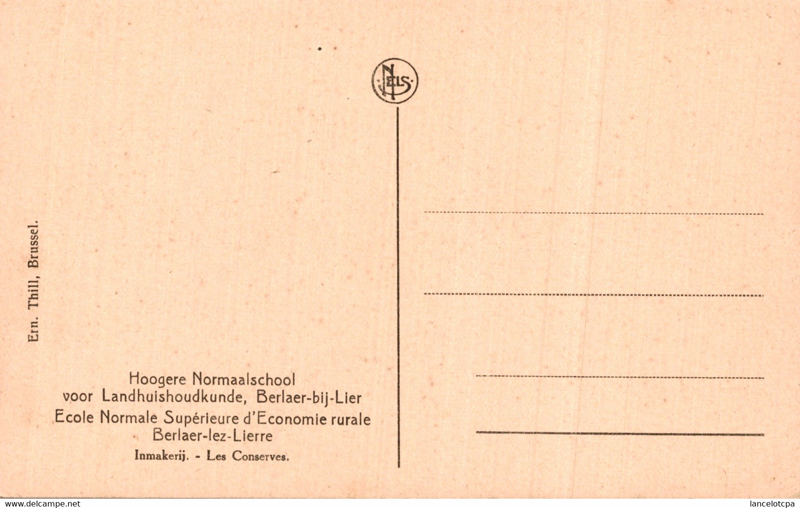 BERLAER LEZ LIERRE / ECOLE NORMALE SUPERIEURE D'ECONOMIE RURALE - LES CONSERVES - Berlaar