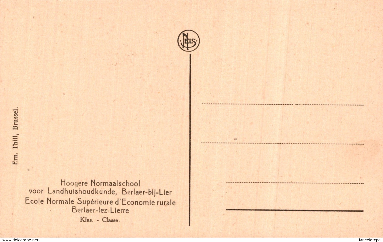 BERLAER LEZ LIERRE / ECOLE NORMALE SUPERIEURE D'ECONOMIE RURALE - CLASSE - Berlaar