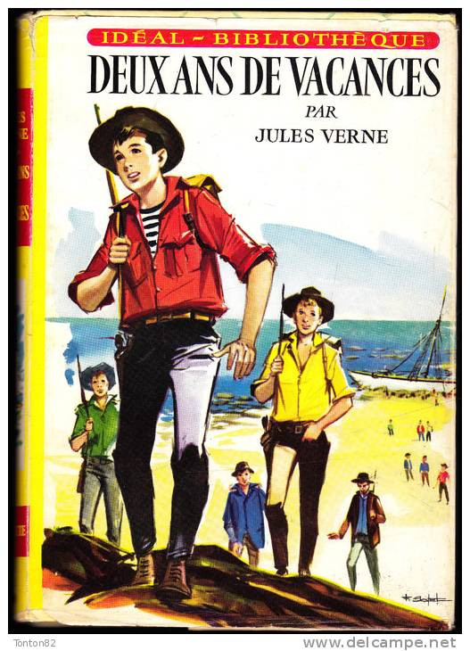 Jules Verne - Deux Ans De Vacances - Idéal Bibliothèque N° 190 - ( 1960 ) . - Ideal Bibliotheque