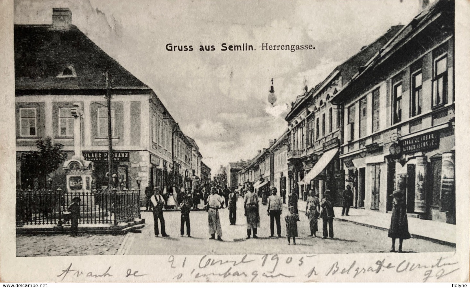 Serbie - Gruss Aus Semlin - Zemun - Herrengasse - Rue De La Commune - Serbia - Serbie