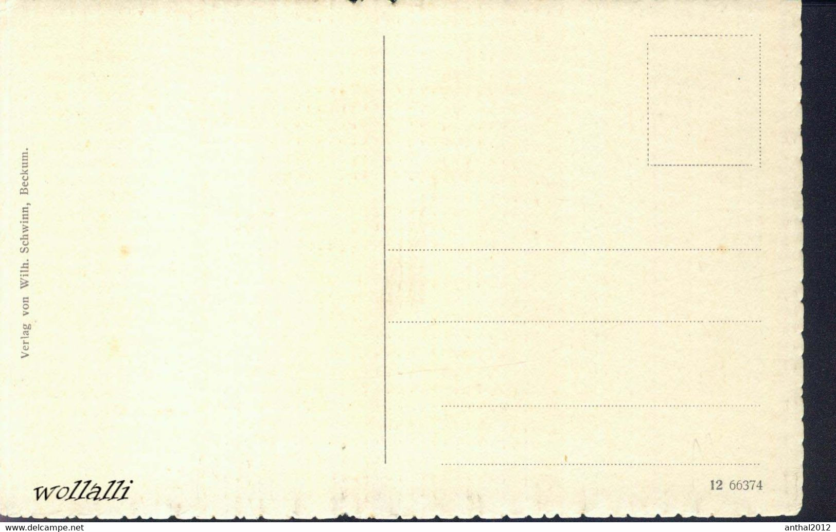 Rarität Passapartout Rahmen Karth. Pfarrkirche Beckum Um 1910 Gezackt W. Schwinn - Beckum