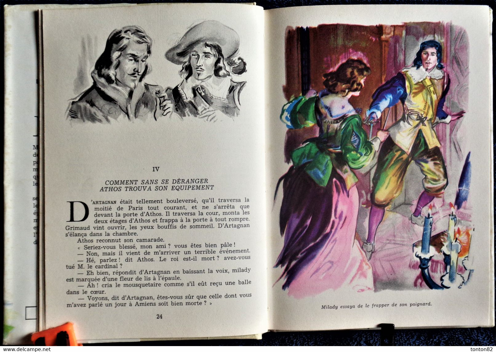 Alexandre Dumas - Les Trois Mousquetaires - Tomes I & II- Idéal Bibliothèque N° 15 - 16 - ( 1957 / 1961 ) . - Ideal Bibliotheque