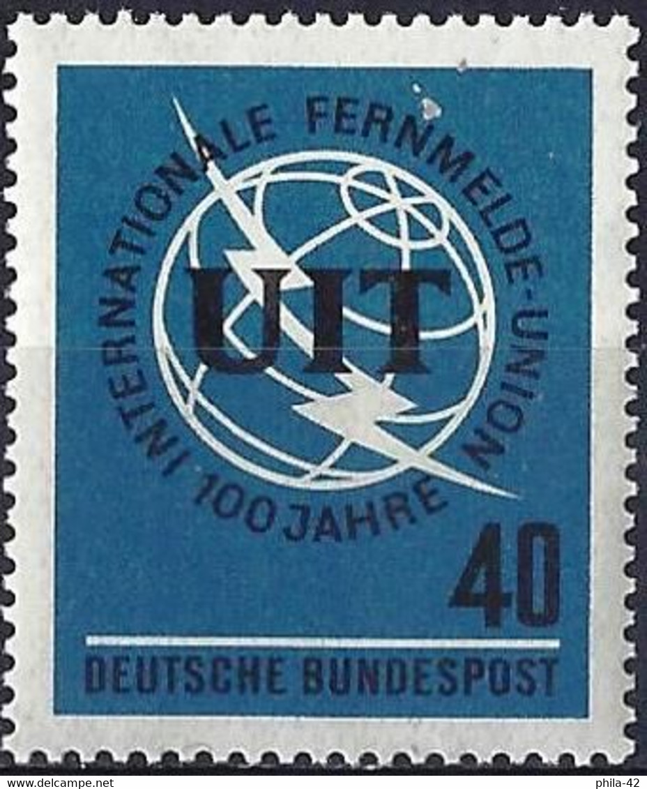 Germany FRG 1965 - Mi 476 - YT 337 ( Centenary Of The International Telecommunication Union ) MNH** - ILO