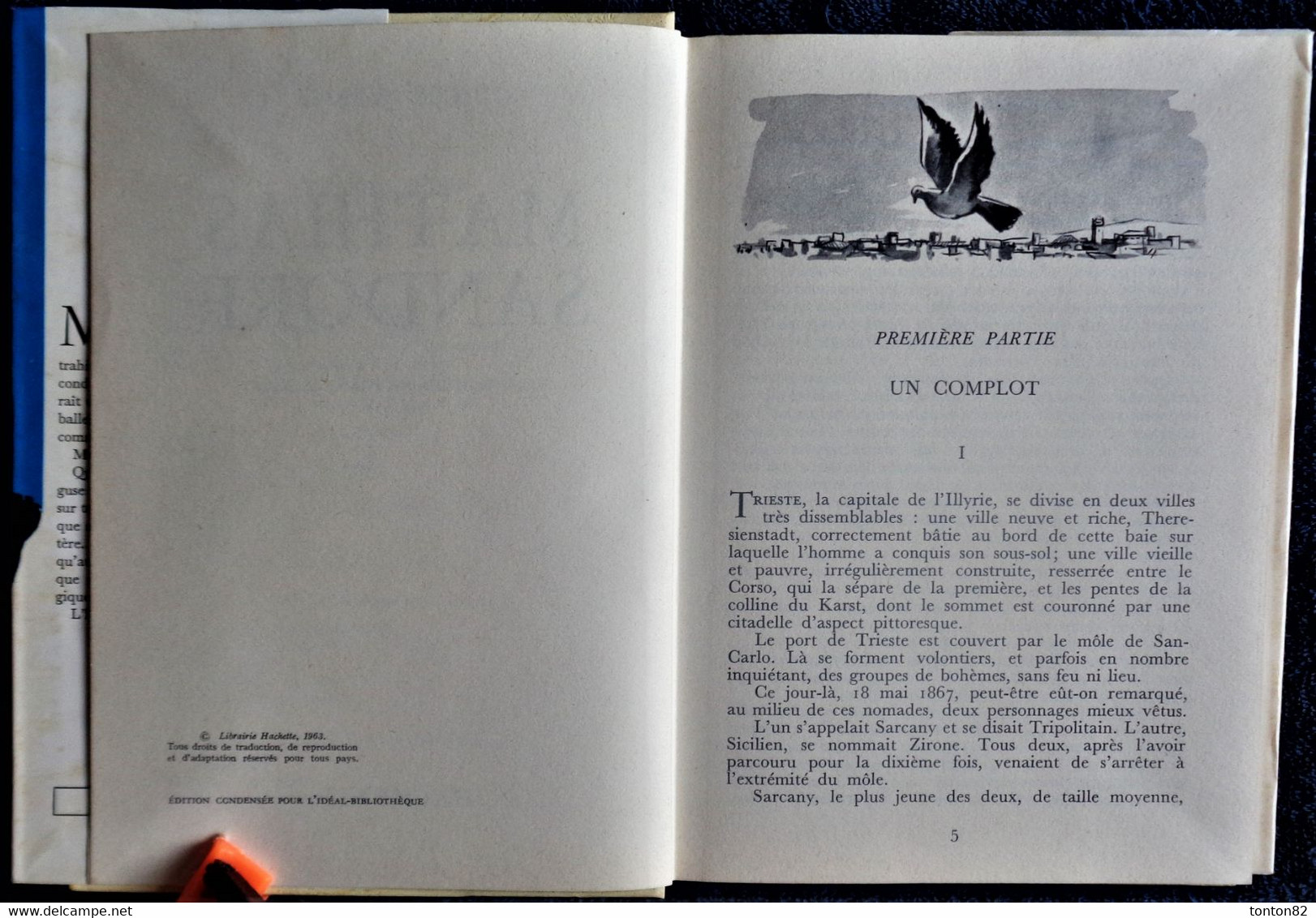 Jules Verne - Mathias Sandorf - Idéal Bibliothèque N° 252 - ( 1963 ) . - Ideal Bibliotheque