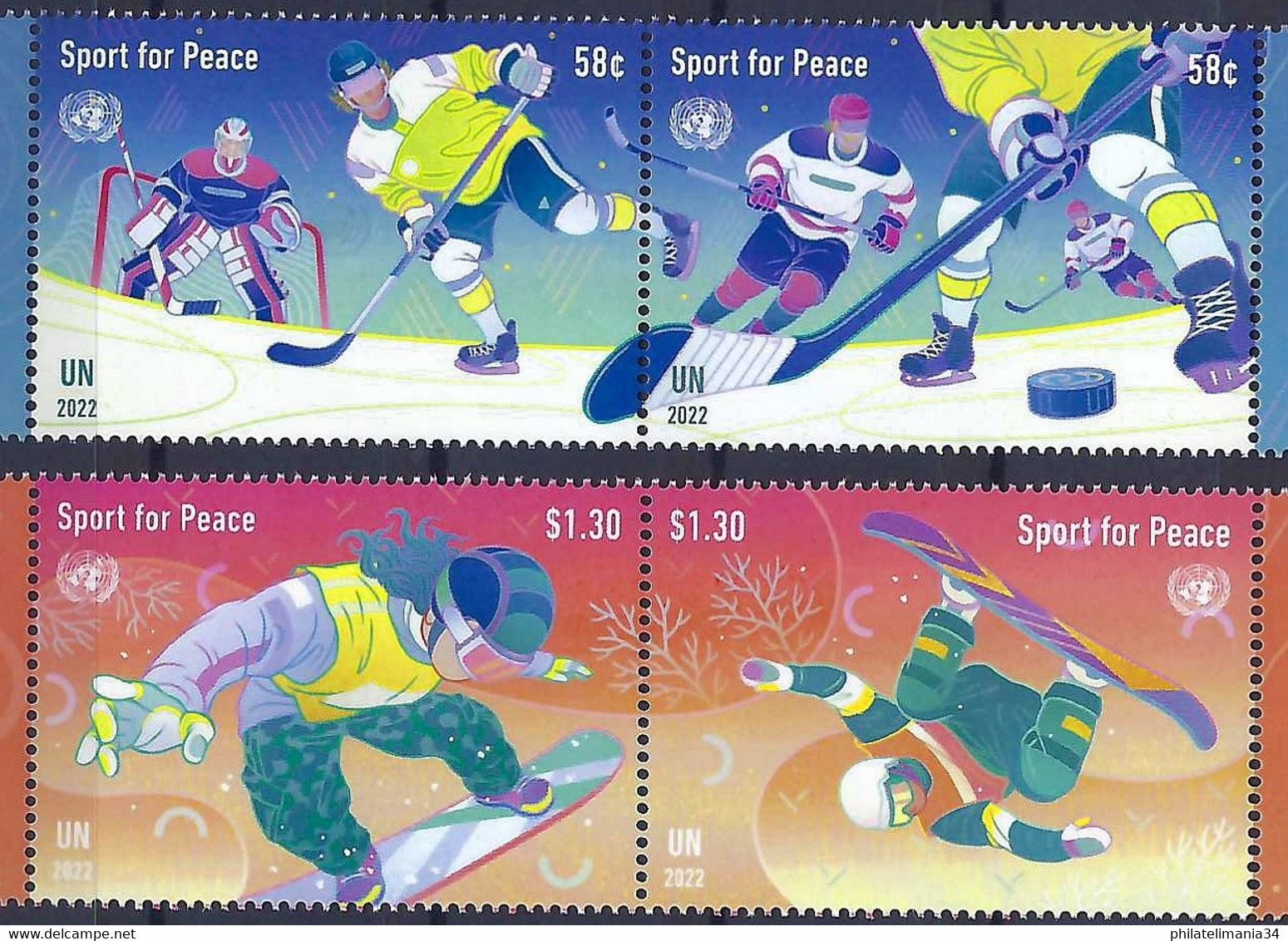 NU 2022 - Sport Pour La Paix - Unused Stamps