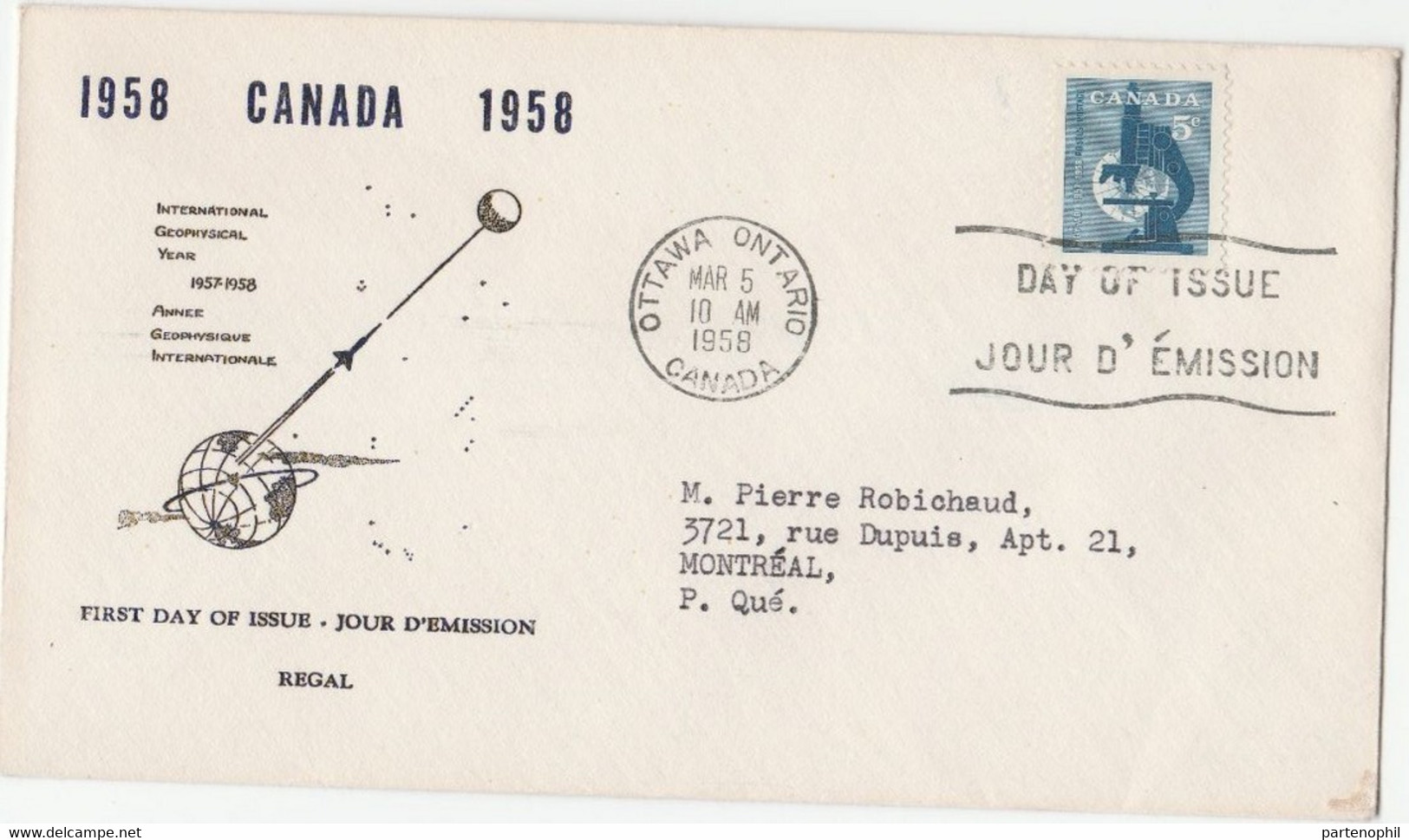 Canada 1958 - Spazio Space Cosmos - Oceanía