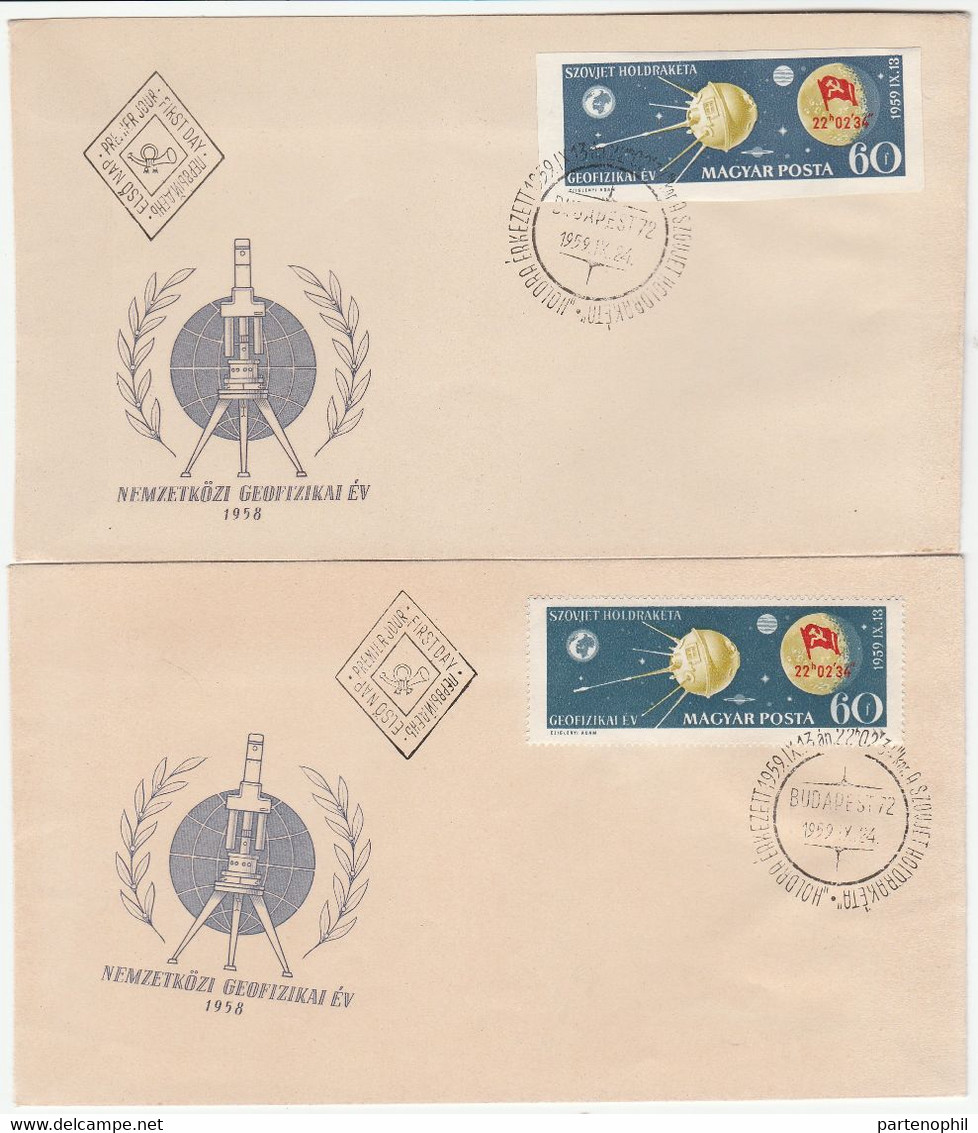 Hungary 1958 International Geophisical Year - Internationales Geophysikalisches Jahr