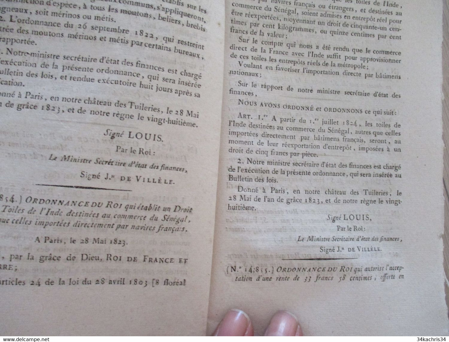 Colonies Algérie, Martinique, Sénégal.... Lot 13 Bulletins De Lois Dans Le Thème 1823  1848 - Décrets & Lois
