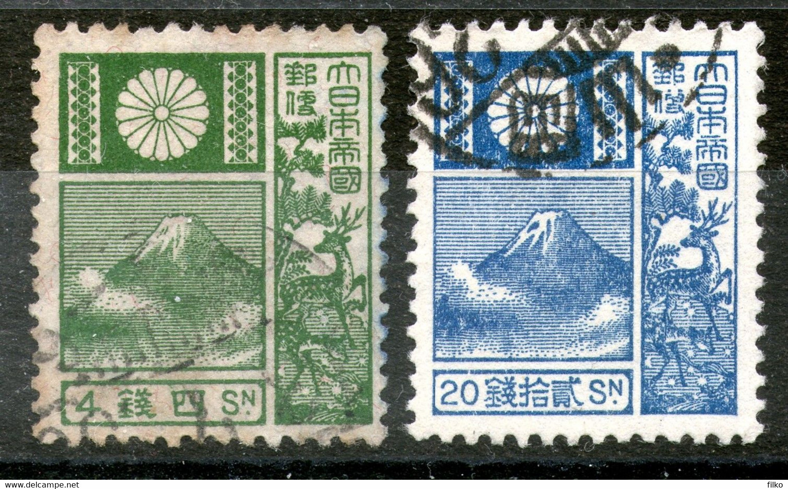 Japan > 1912-26 Emperor Yoshihito,1922 2 Stamps,as Scan, - Neufs