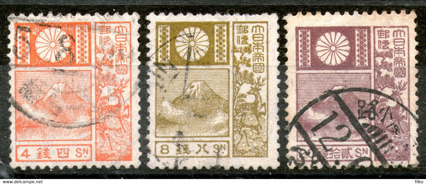 Japan > 1912-26 Emperor Yoshihito,1929   X 3  Stamps,as Scan, - Ongebruikt