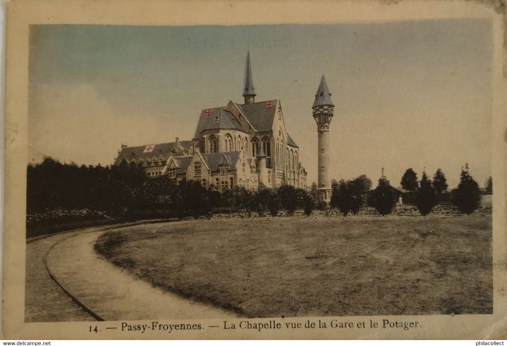 Passy Froyennes // LA Chapelle Vue De La Gare Et Le Potager (Color) 19?? - Tournai