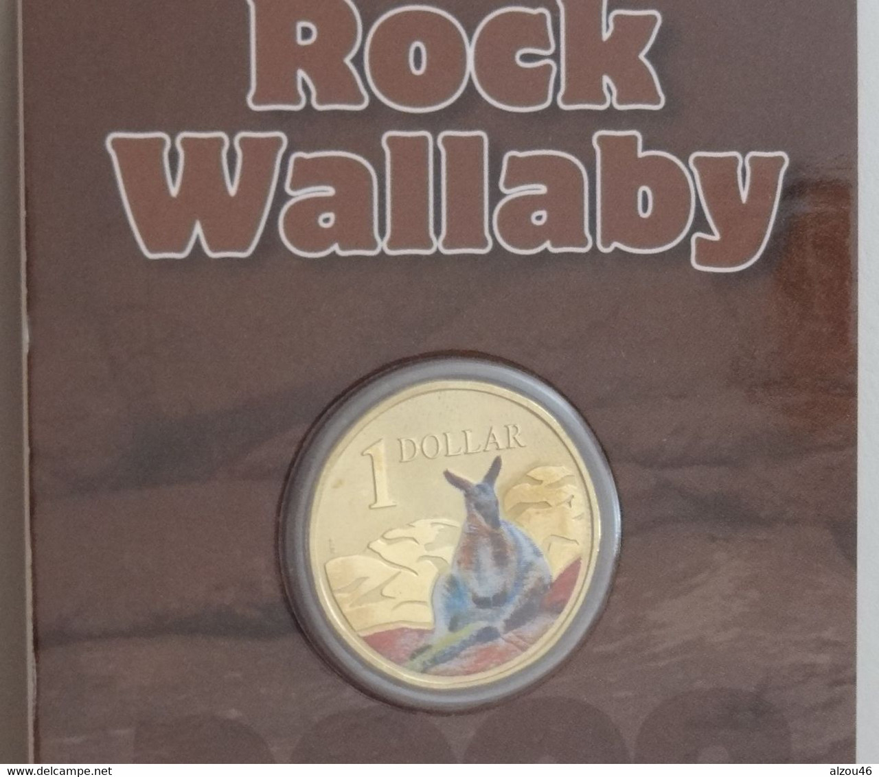 Coincard 1 Dollar Rock Wallaby, Kangourou, 2009, Royal Australian Mint, Australie - Dollar