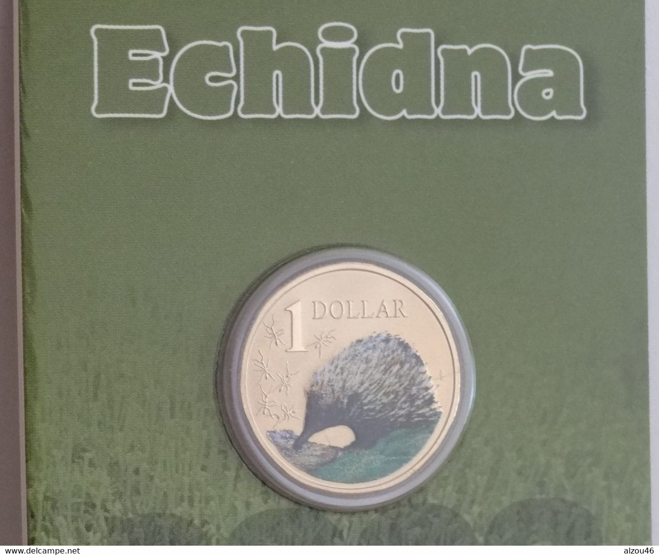 Coincard 1 Dollar Echidna, Echidné, 2009, Royal Australian Mint, Australie - Dollar