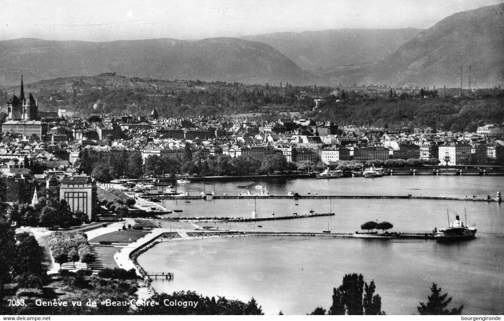 Genève Vu De "Beau-Cèdre", Cologny, - Cologny