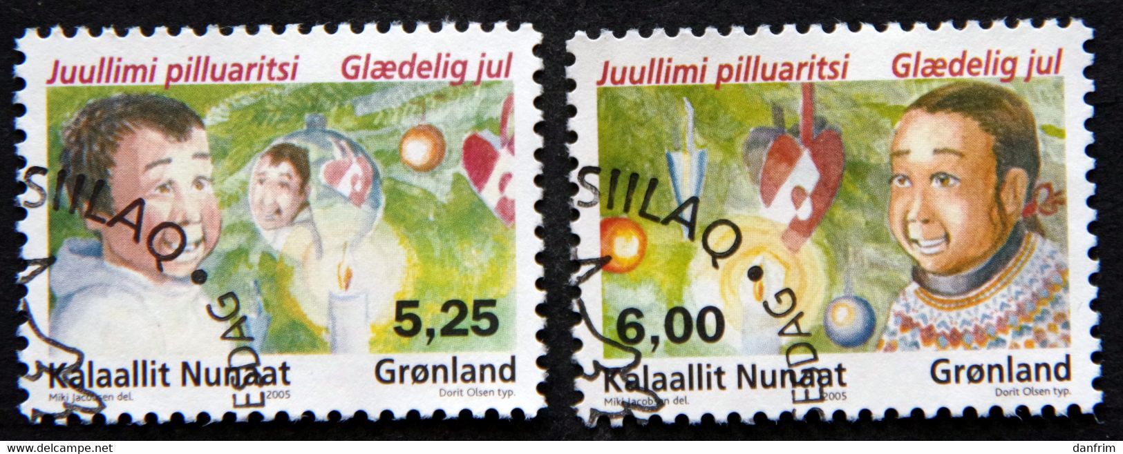 Greenland   2005   CHRISTMAS  Minr.450-51  ( Lot  H 356 ) - Gebraucht