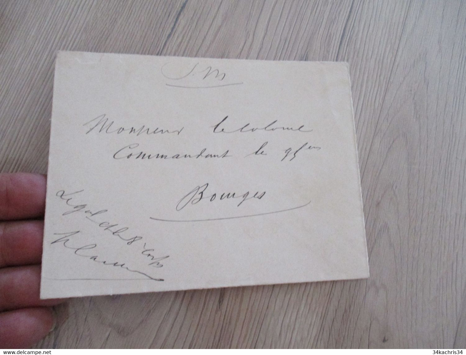 LAS Autographe Signée Générale Caillard Bourges 1899 Organisation Bataillon - Andere & Zonder Classificatie