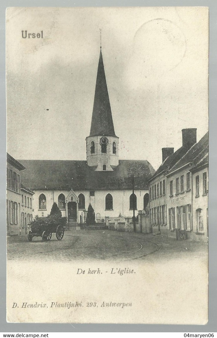 ***  URSEL ***  -  De Kerk  -  Zie / Voir Scan - Knesselare