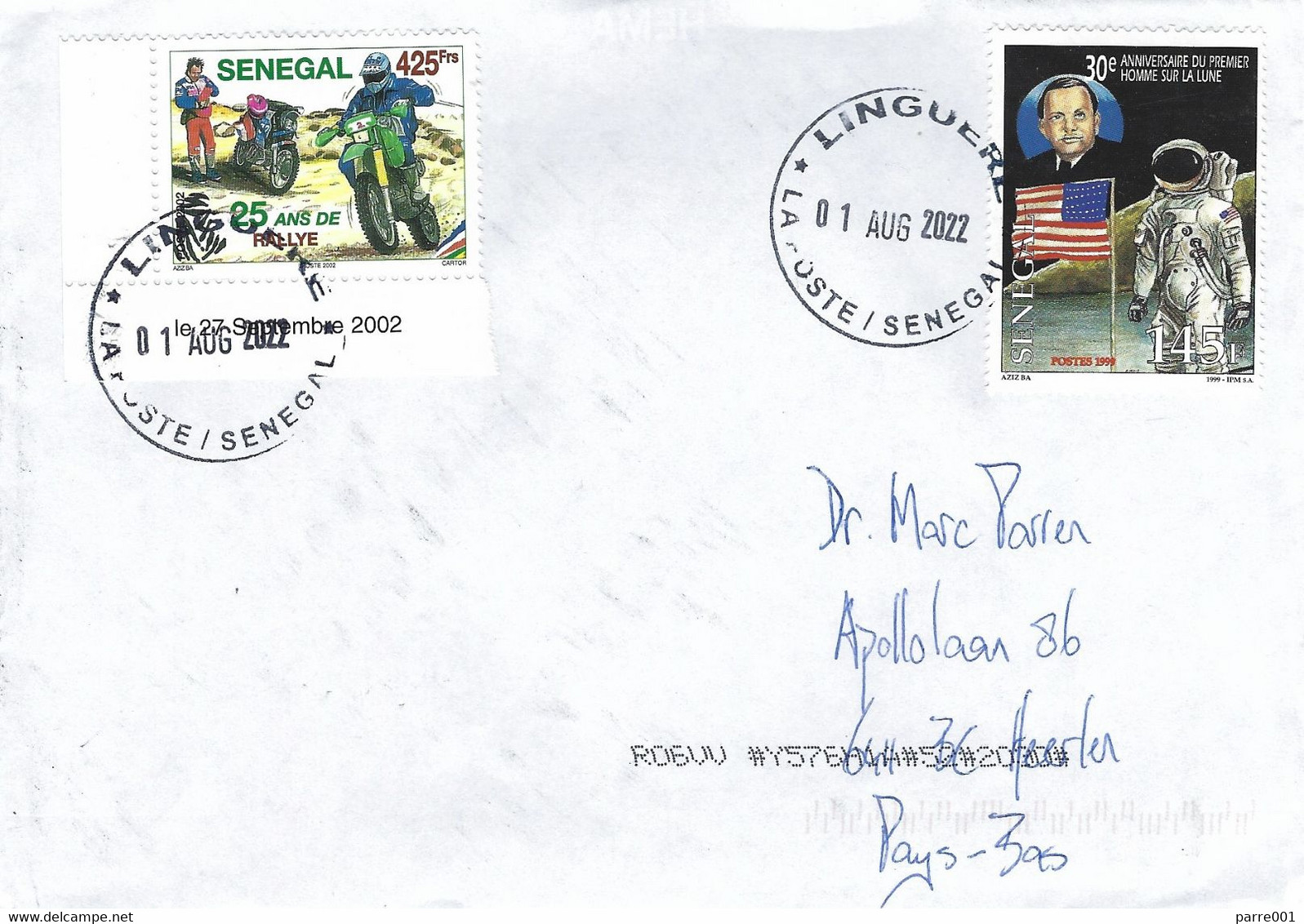 Senegal 2022 Linguere Motor Ralley Paris-Dakar Desert Moon Landing Apollo Lunar Module Eagle Cover - Moto