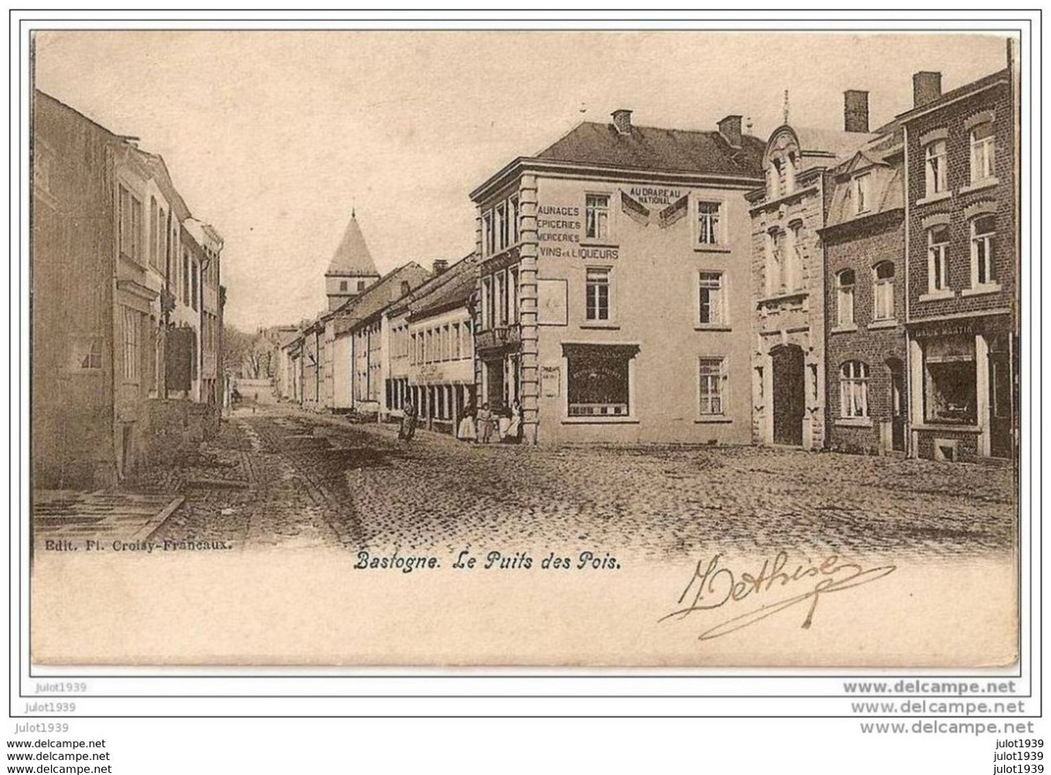 BASTOGNE ---> SUGNY ..-- Puits Des Pois . 1905 De GRAIDE Vers SUGNY ( Melle Marie MANY , Laitière ) . Voir Verso . - Bastogne