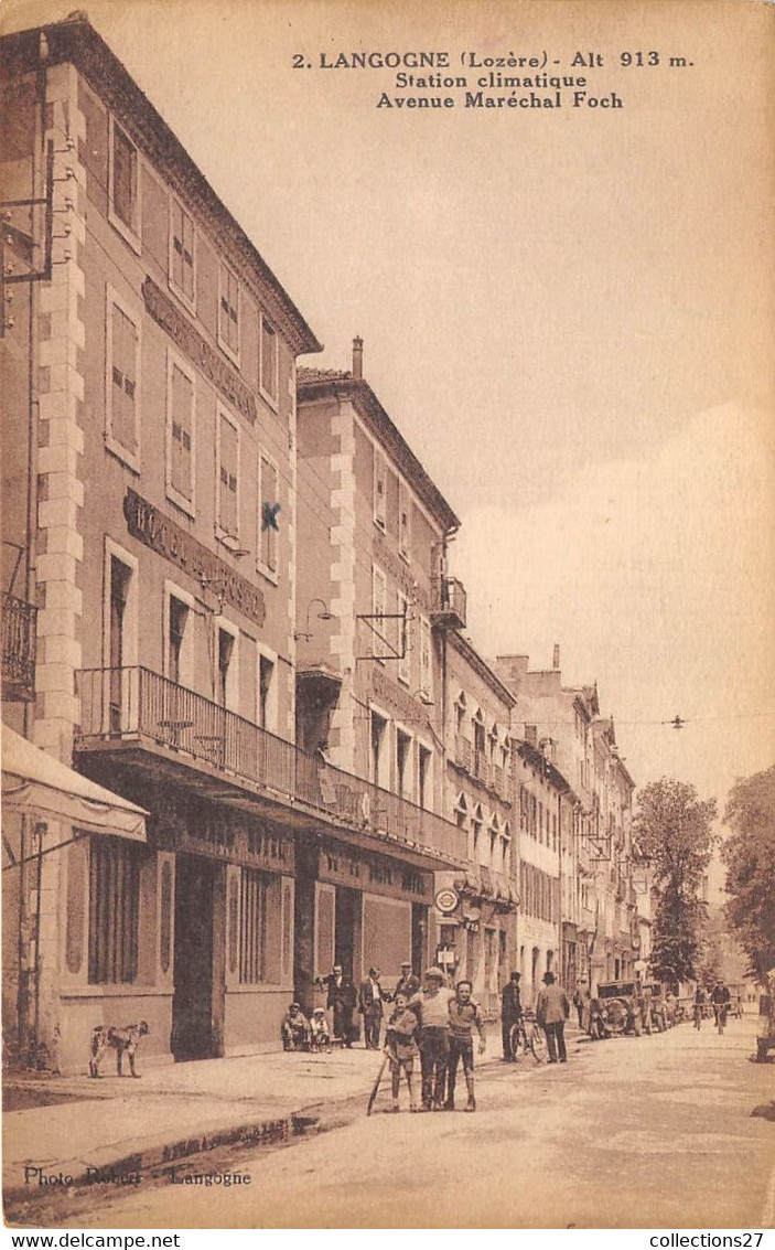 48-LANGOGNE- AVENUE DU MARECHAL FOCH - Langogne