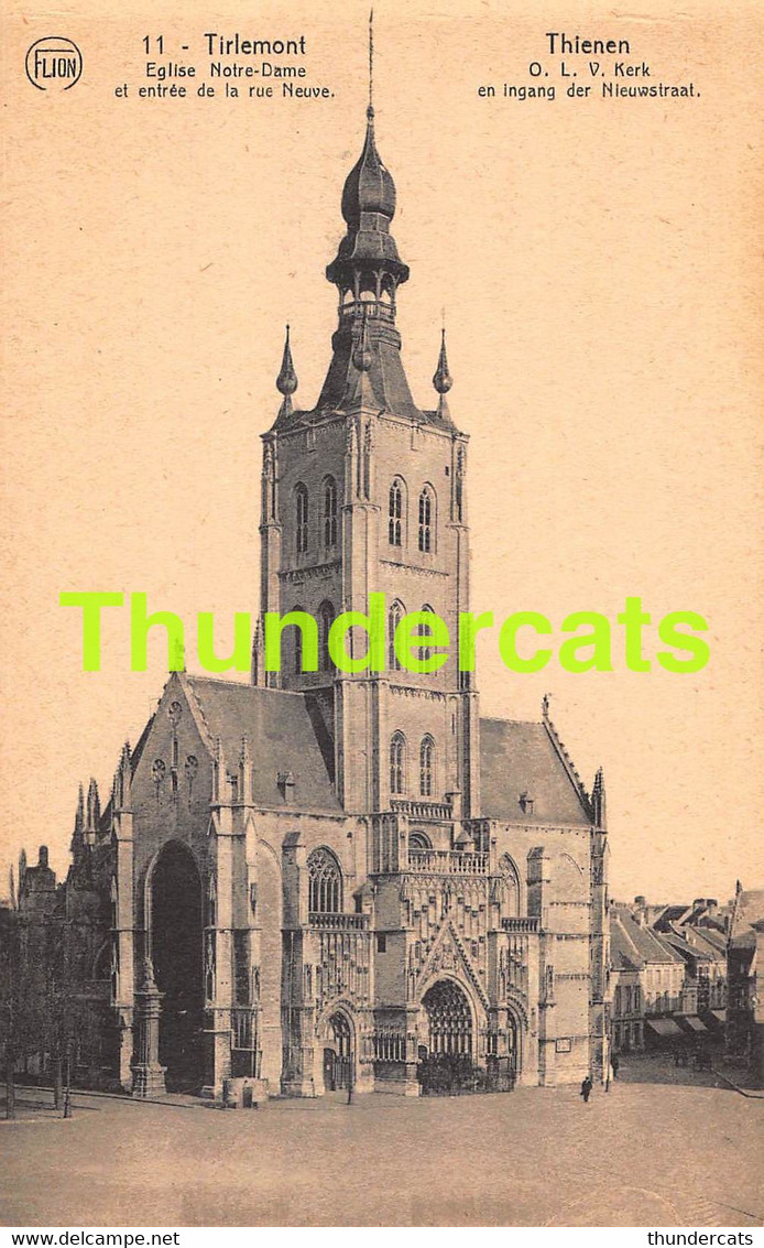 CPA TIRLEMONT EGLISE NOTRE DAME THIENEN TIENEN O L VROUW KERK - Tienen