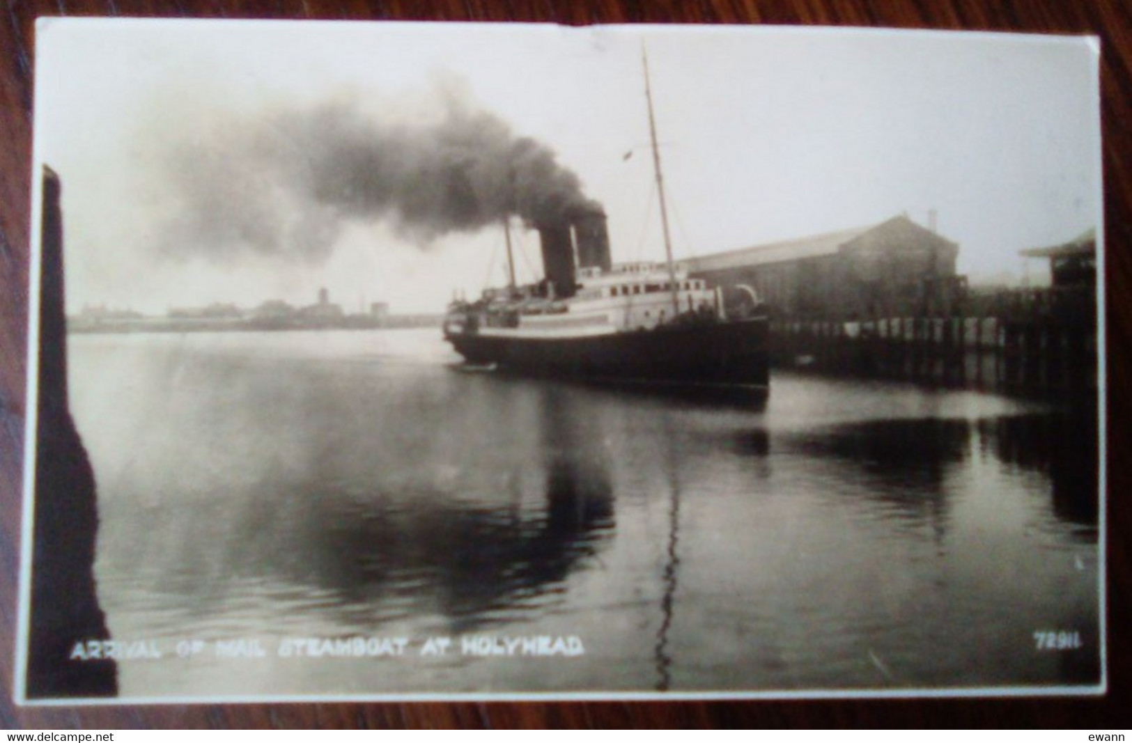 Pays De Galles - Carte Postale - Arrival Of Steambot At Holyhead - Anglesey
