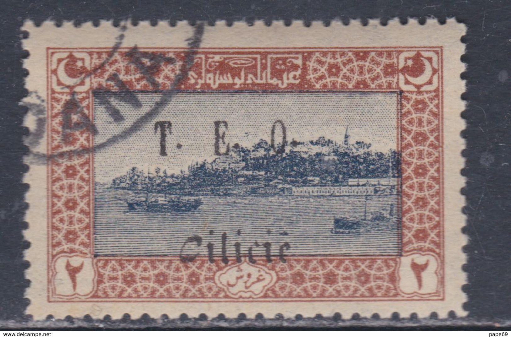 Cilicie N° 72 O  2 Pi Brun-jaune Et Bleu Foncé, Oblitération Légère Sinon TB - Used Stamps