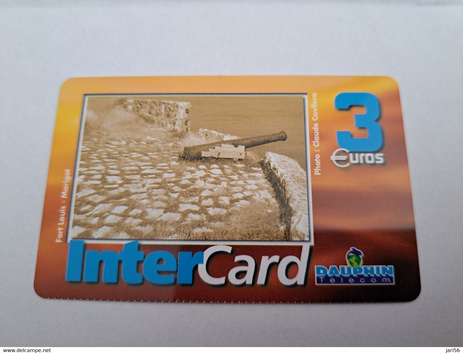 ST MARTIN / INTERCARD  3 EURO  FORT LOUIS MARIGOT          NO 090   Fine Used Card    ** 10786 ** - Antille (Francesi)