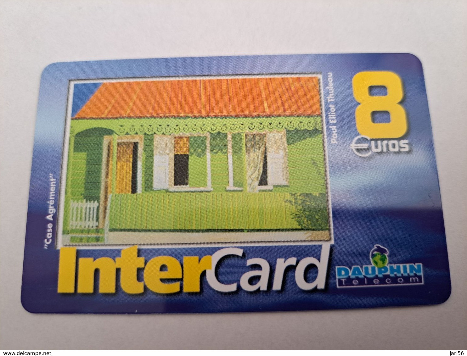 ST MARTIN / INTERCARD  8 EURO  CASE AGREMENT        NO 086   Fine Used Card    ** 10789 ** - Antille (Francesi)