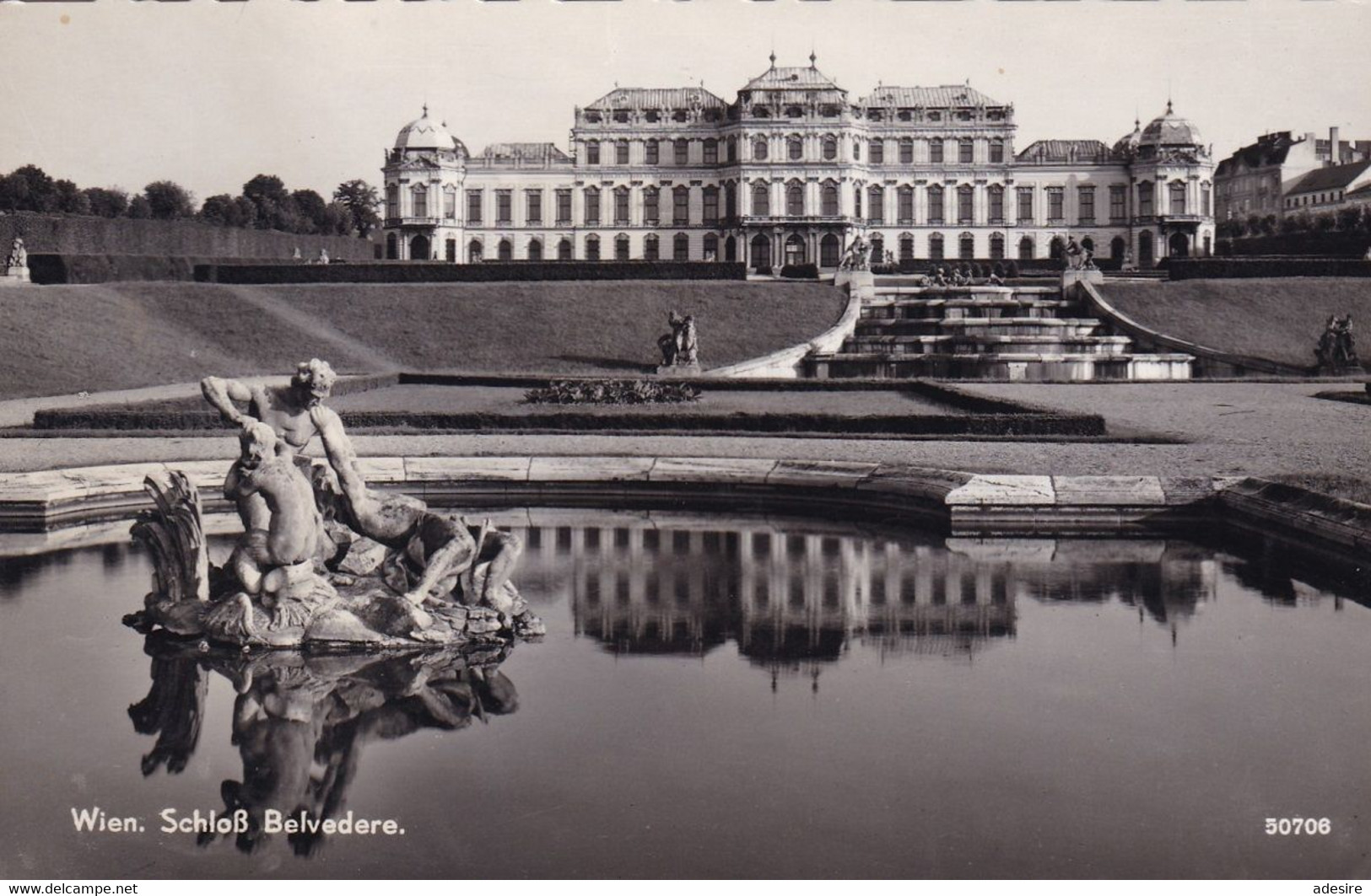 WIEN - Schloß Belvedere, Fotokarte 1960 - Belvédère