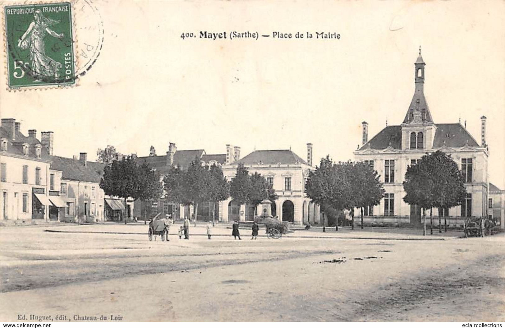 Mayet        72       Place De La Mairie             (voir Scan) - Mayet