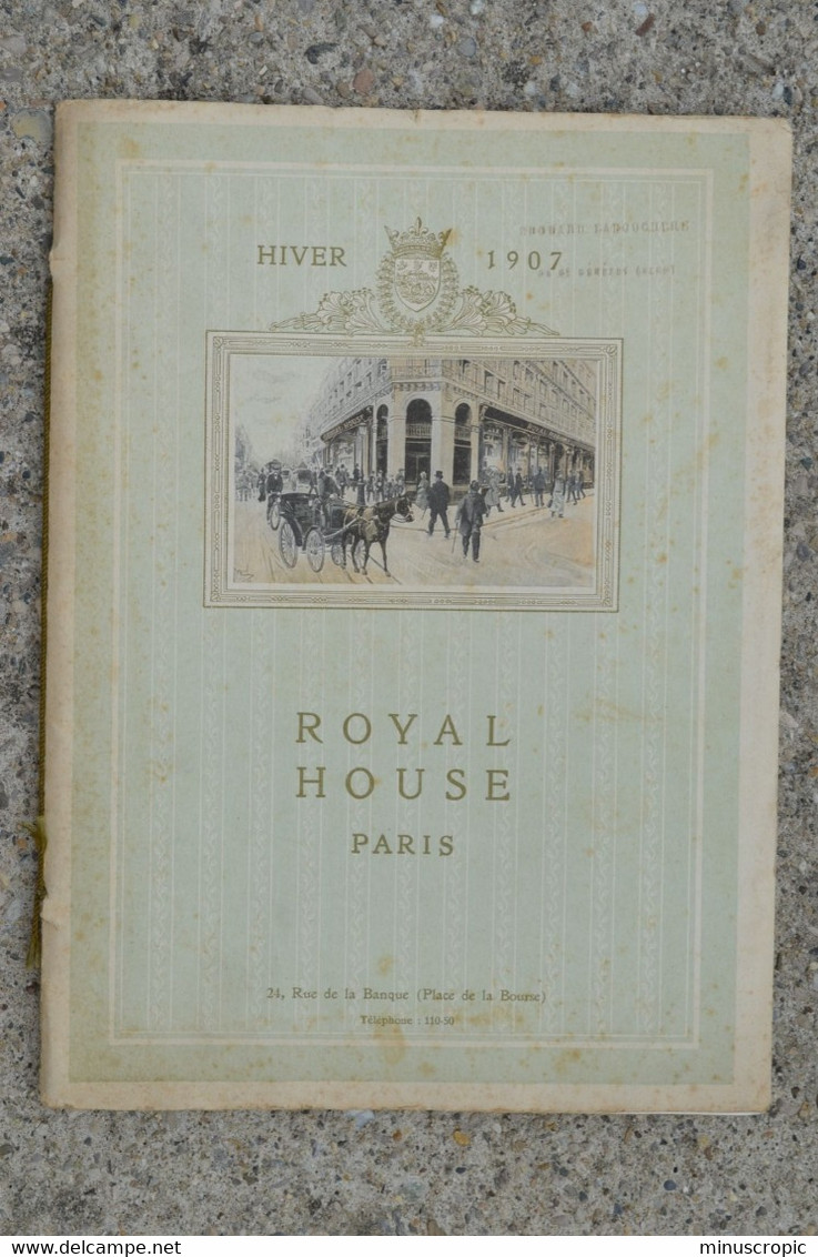 Superbe Catalogue - Royal House - Paris - 1907 - Textile & Vestimentaire