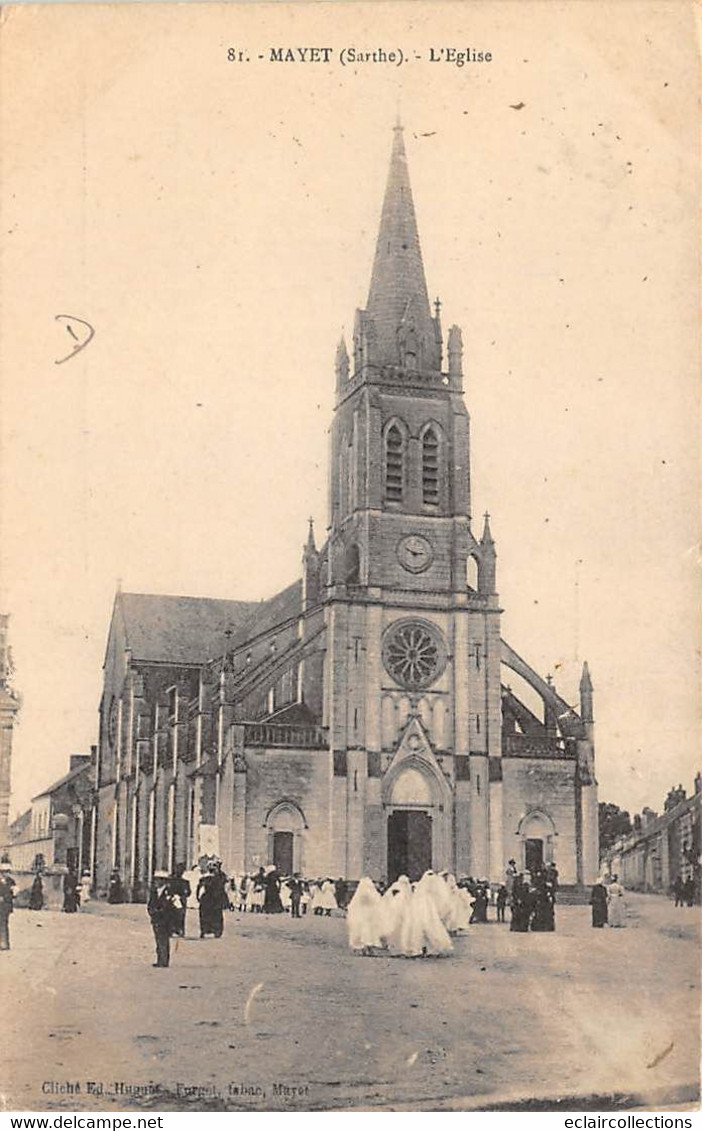 Mayet        72        L'Eglise. Communiantes              (voir Scan) - Mayet