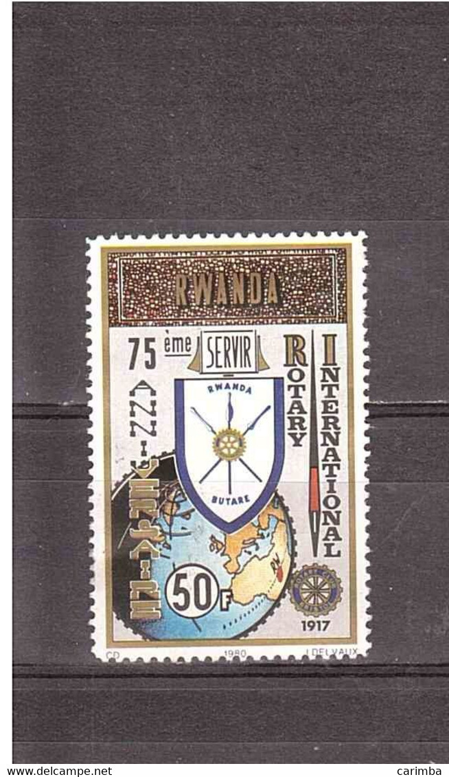 RWANDA 1981 ROTARY INTERNATIONAL - Used Stamps