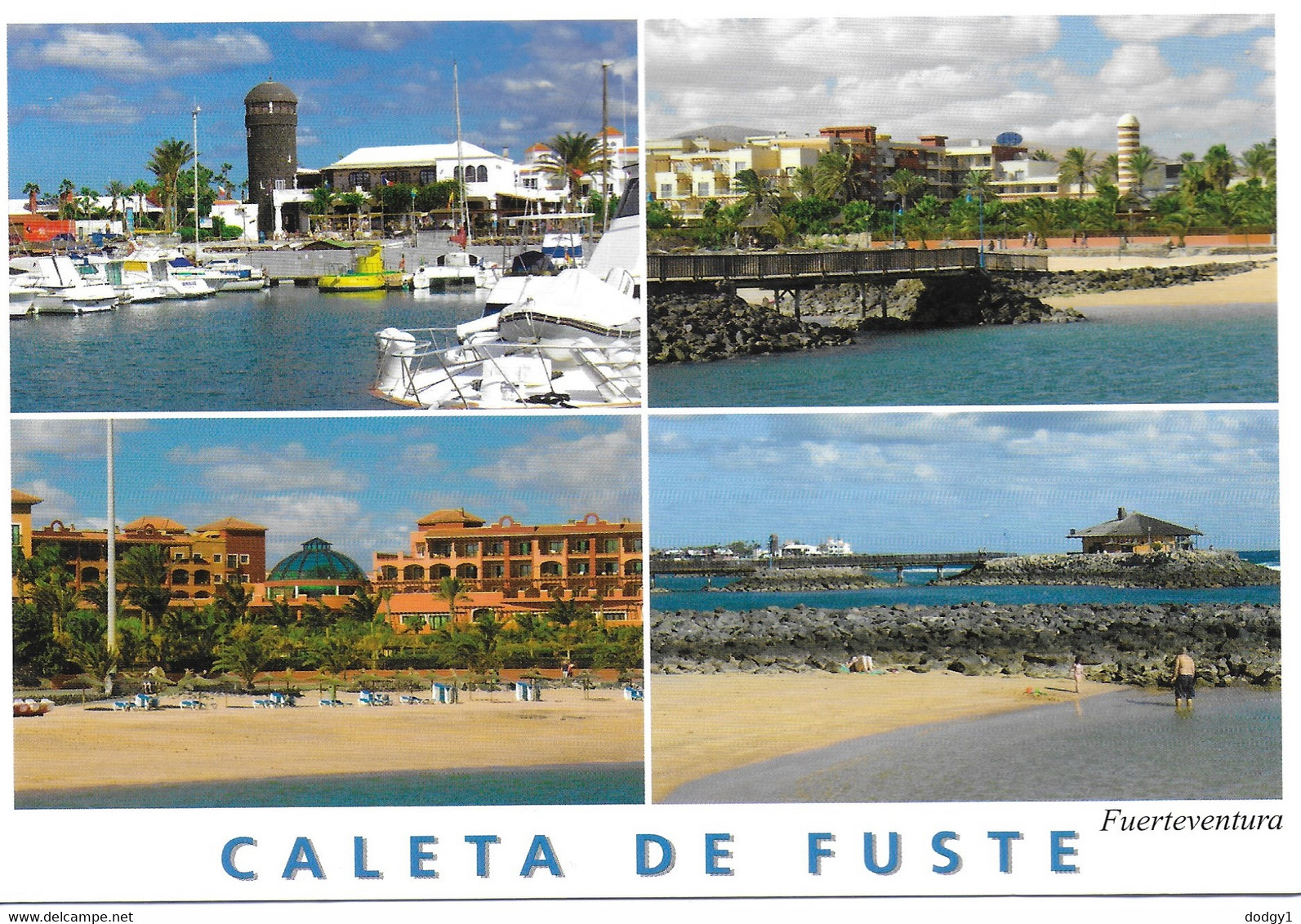 SCENES FROM CALETA DE FUSTE, FUERTEVENTURA, CANARY ISLANDS, SPAIN. UNUSED POSTCARD   Ls7 - Fuerteventura