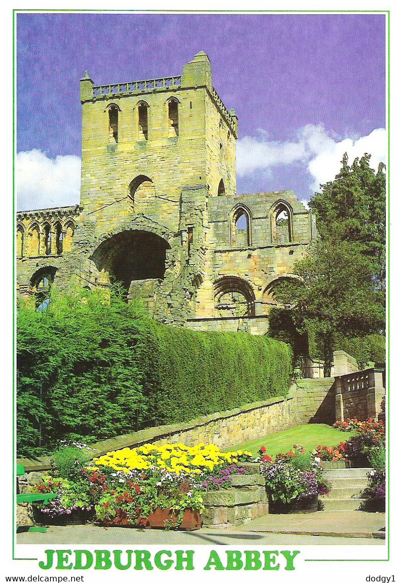 JEDBURGH ABBEY, JEDBURGH, ROXBURGHSHIRE, SCOTLAND. UNUSED  POSTCARD Ls7 - Roxburghshire