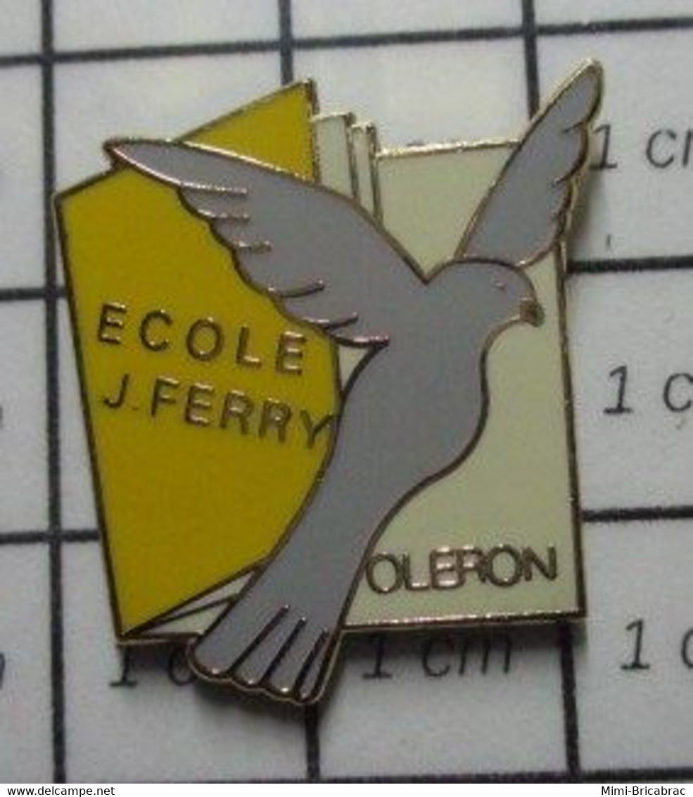 3322 Pin's Pins / Beau Et Rare / THEME : ADMINISTRATIONS / ECOLE JULES FERRY PIGEON LIVRE OLERON Par CHALLENGE OLERON - Administrations