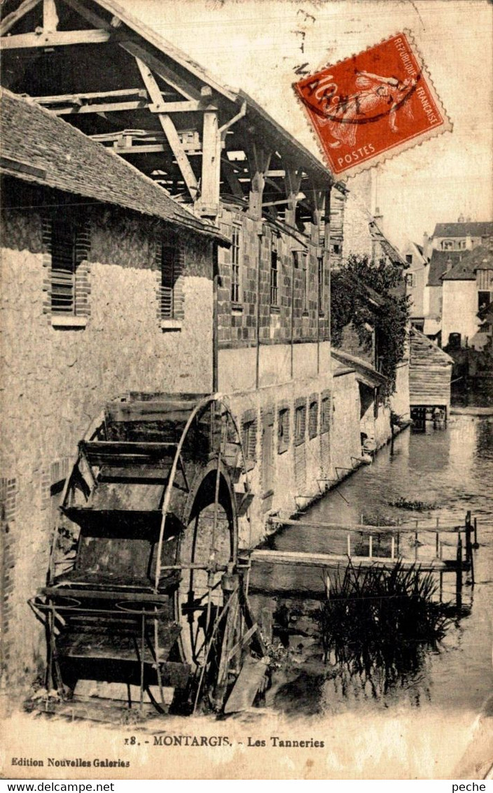 N°95842 -cpa Montargis -les Tanneries- - Water Mills