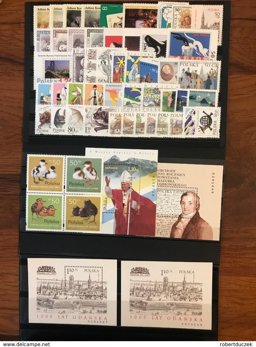 Poland 1997. Complete Year Set. 53 Stamps And 4 Souvenir Sheets. MNH - Ganze Jahrgänge